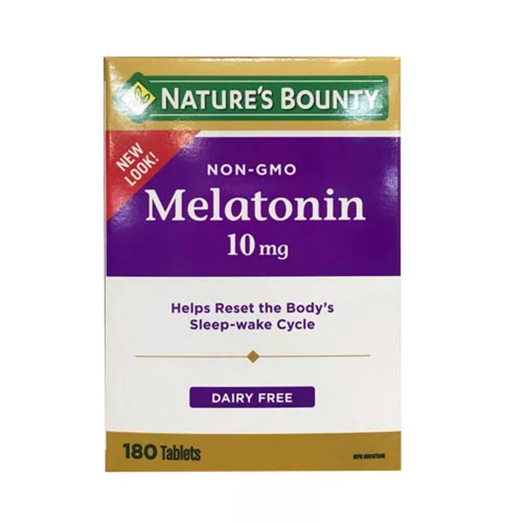 ملاتونين 10mg نیچرز بونتی درمان بی خواب و تنظیم چرخه خواب