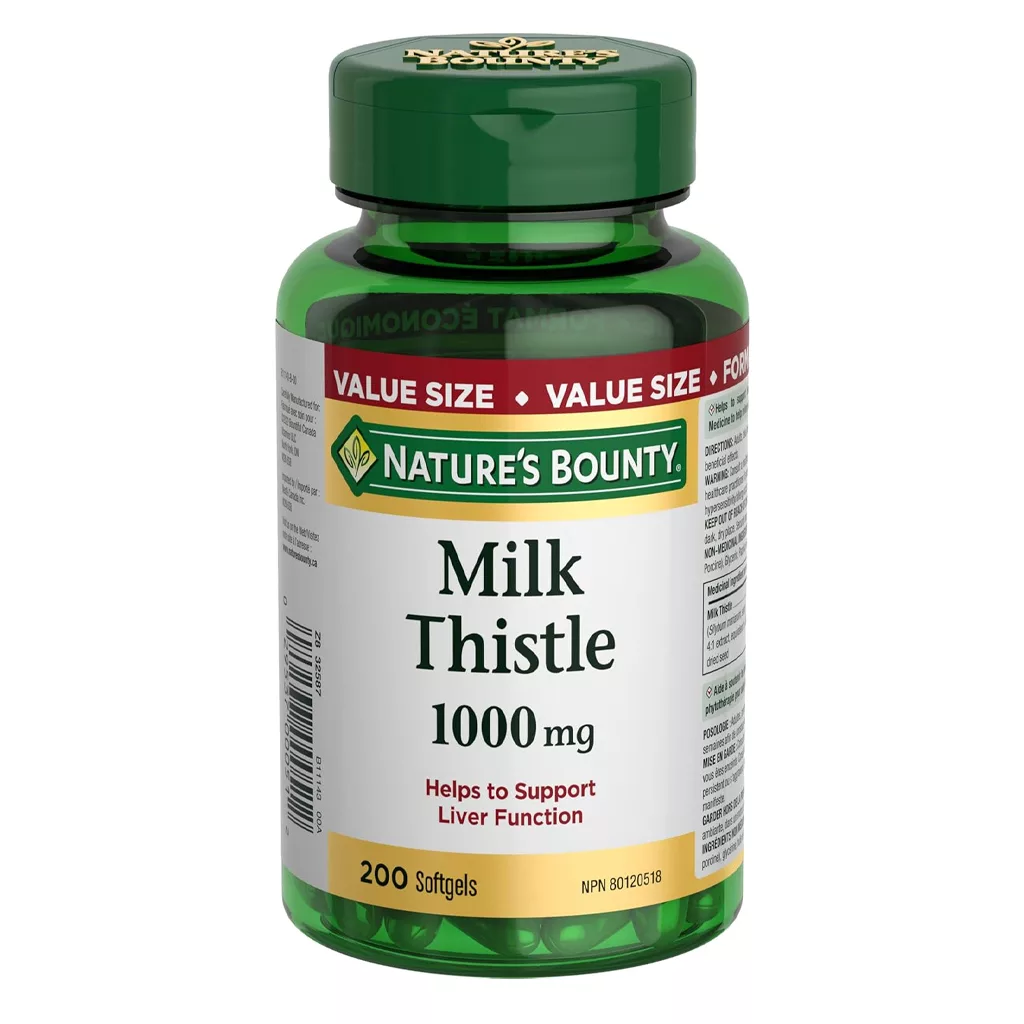 میلک تیستل نیچرز بونتی 1000mg درمان کبد چرب و هپاتیت