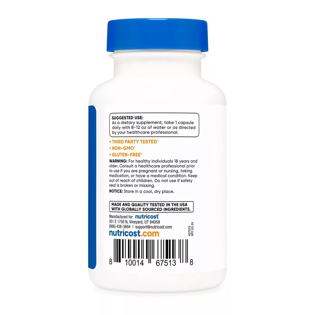 مکمل ضدافسردگی 5-HTP دوز 200mg برند nutricost آمریکا