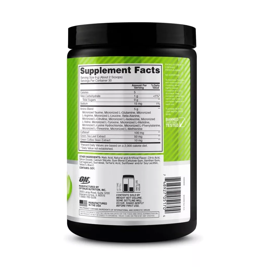 آمینو انرژی ON اسنشیال بدون قند OPTIMUM NUTRITION در ۴ طعم خوشمزه