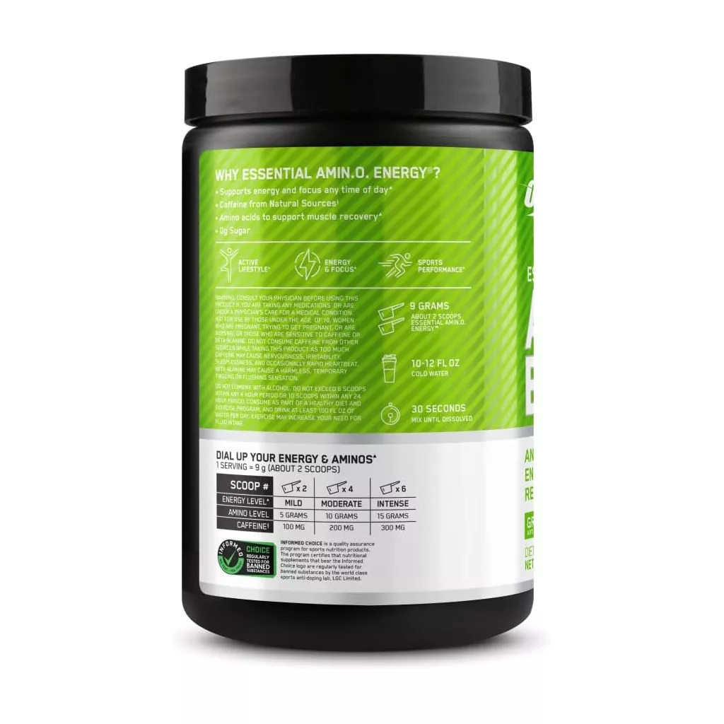 آمینو انرژی ON اسنشیال بدون قند OPTIMUM NUTRITION در ۴ طعم خوشمزه