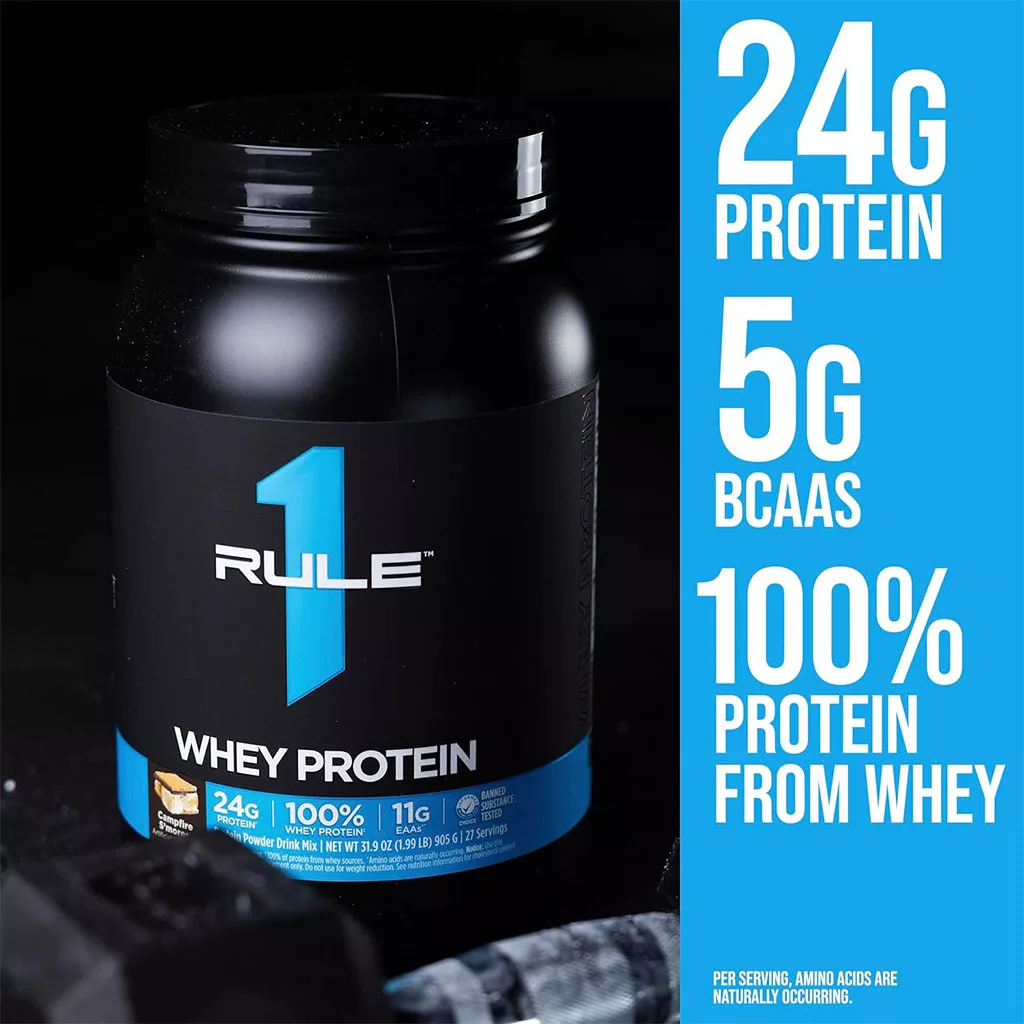 پودر پروتئین Whey وی RULE 1 طعم Cookies & creme