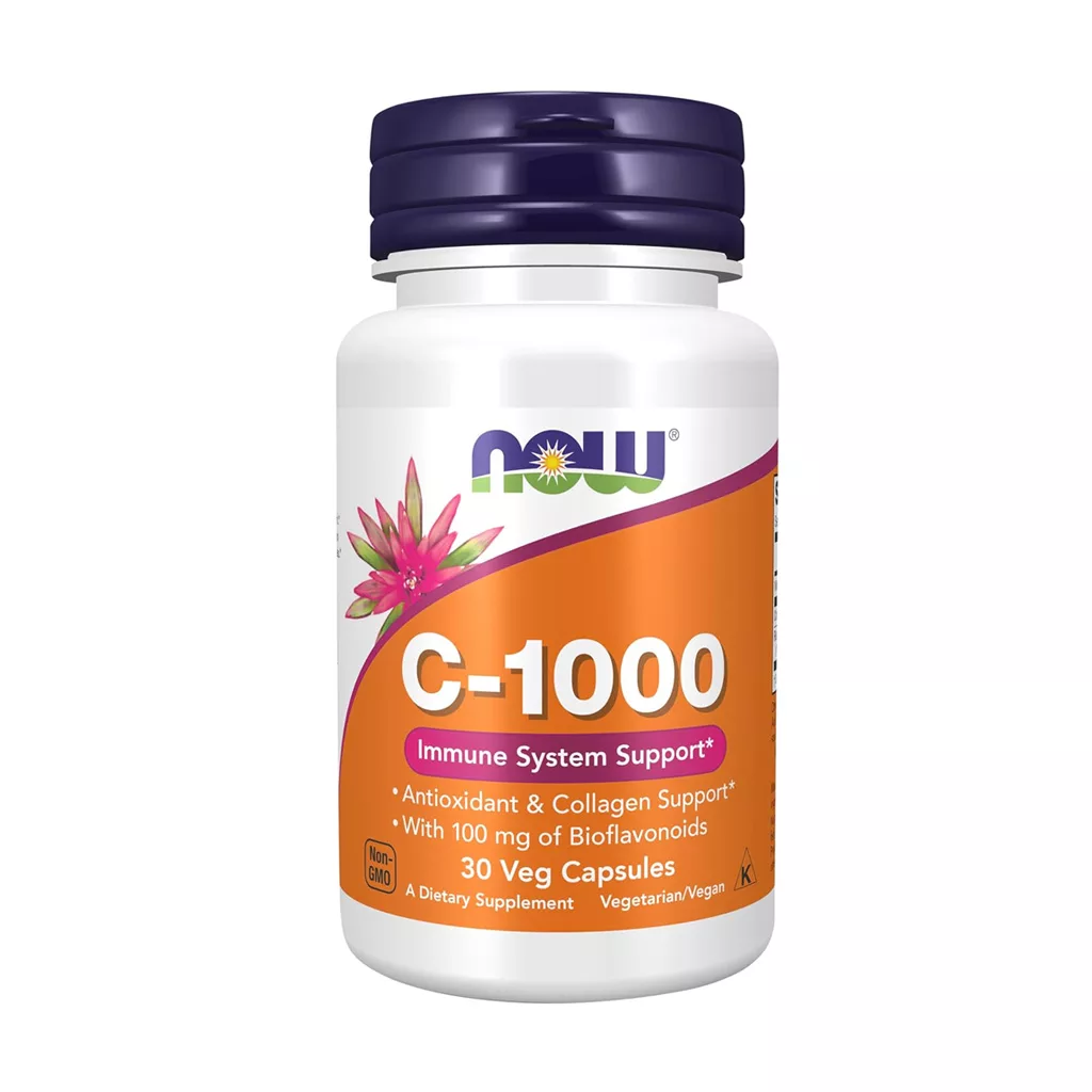 ویتامین C نو NOW دوز 1000 با رز هیپ