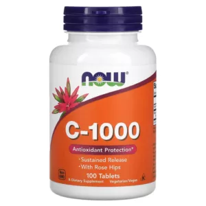 ویتامین C نو NOW دوز 1000 با رز هیپ
