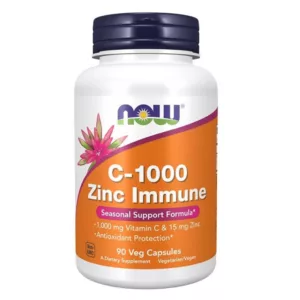 مکمل ویتامین سی NOW تقویت ایمنی C1000 Immune Zinc