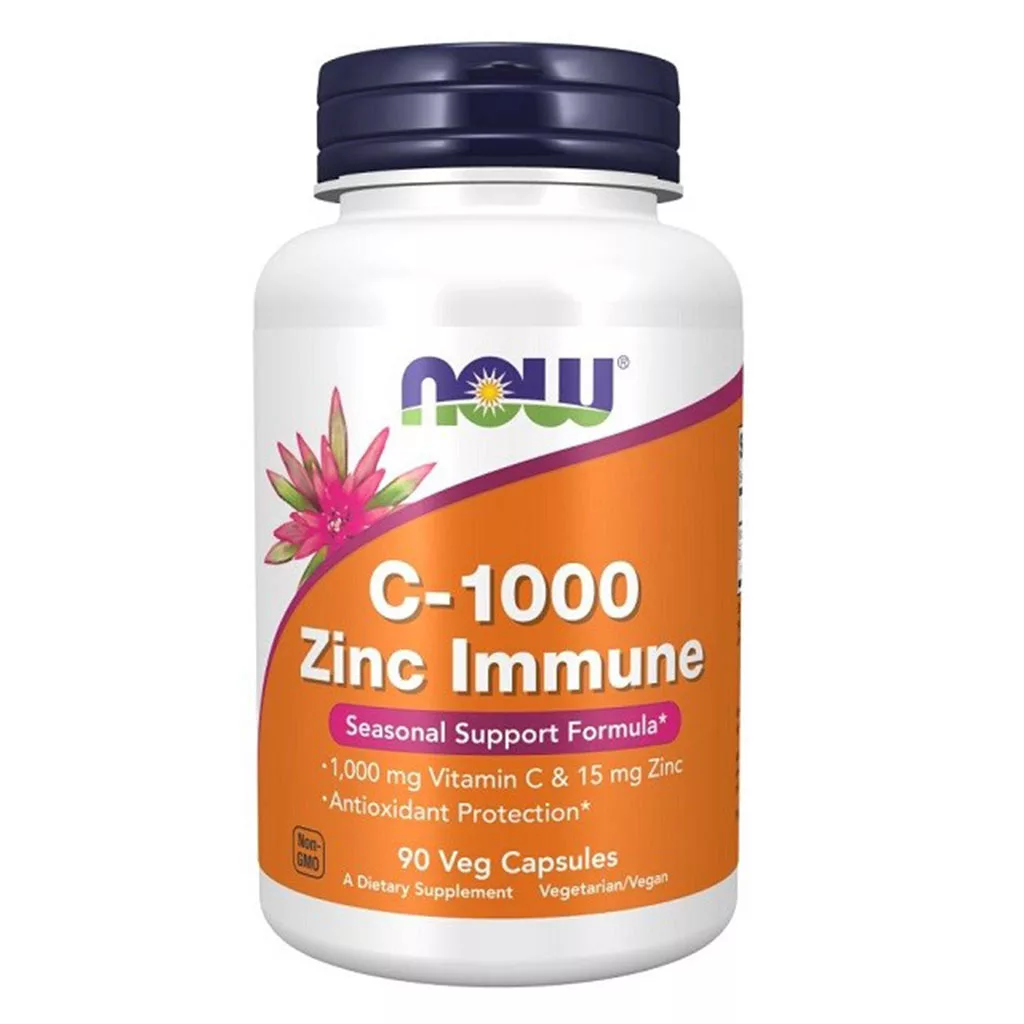 مکمل ویتامین سی NOW تقویت ایمنی C1000 Immune Zinc