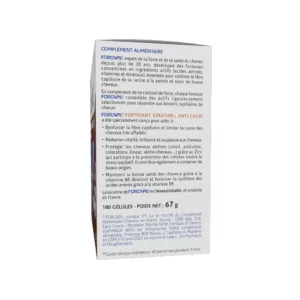 مکمل ضد ریزش فورکاپیل فرانسه تقویت فولیکول مو Forcapil® Fortifying Keratin