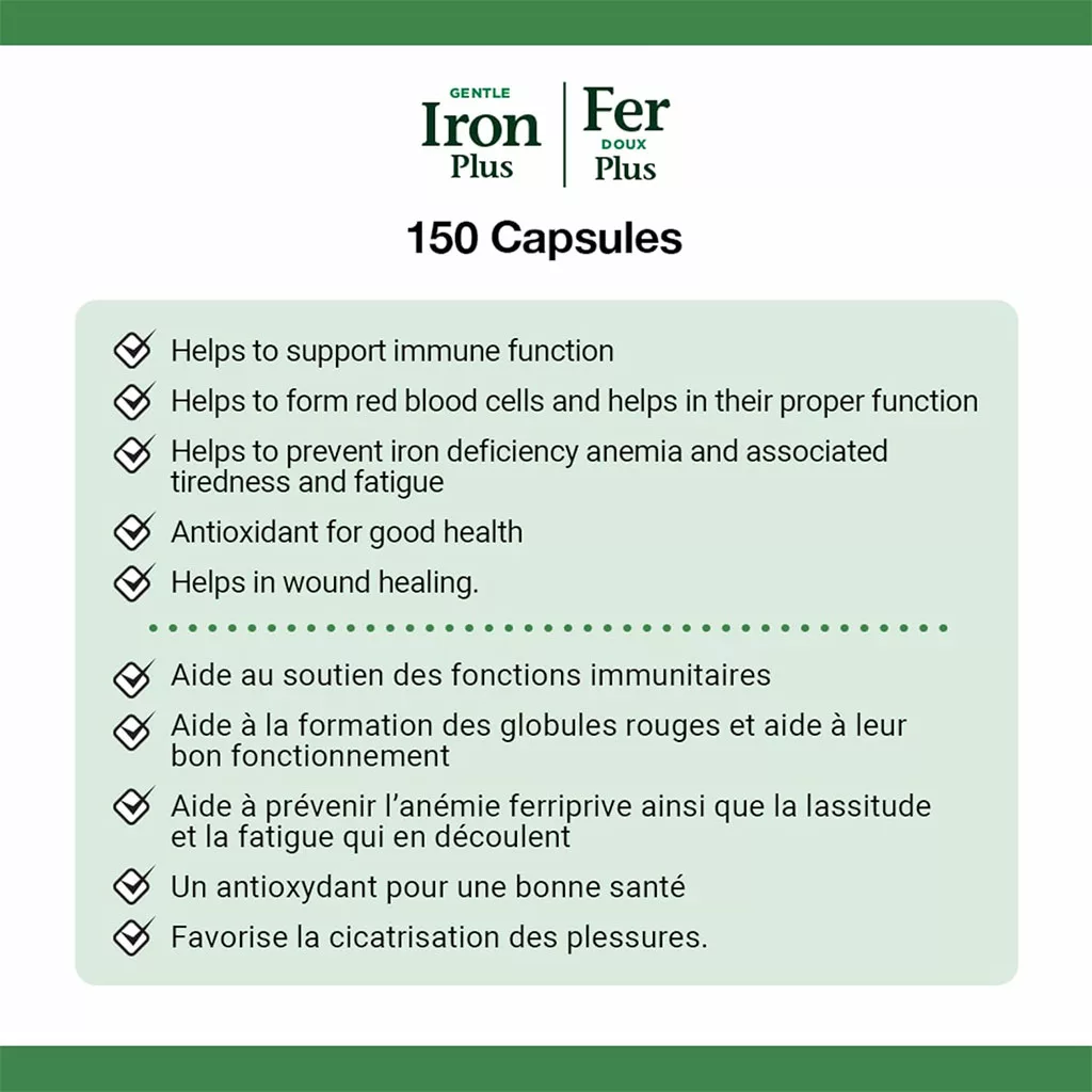 آهن 28mg نیچرز بونتی GENTLE IRON PLUS