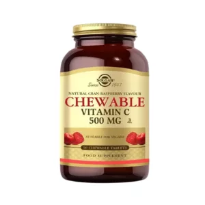 ویتامین سی جویدنی 500mg سولگار طعم رزبری