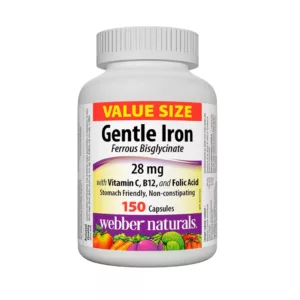 آهن 28mg وبر نچرالز GENTLE IRON حاوی B12,Folic Acid