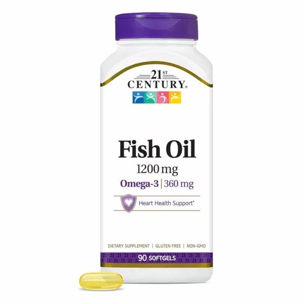 امگا 3 روغن ماهی 21century دوز Fish oil 1200mg