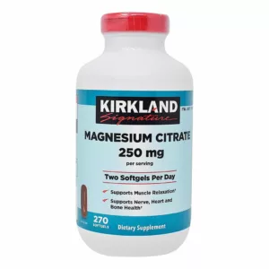 منیزیم سیترات کرکلند 250mg تعداد 270 سافت ژل