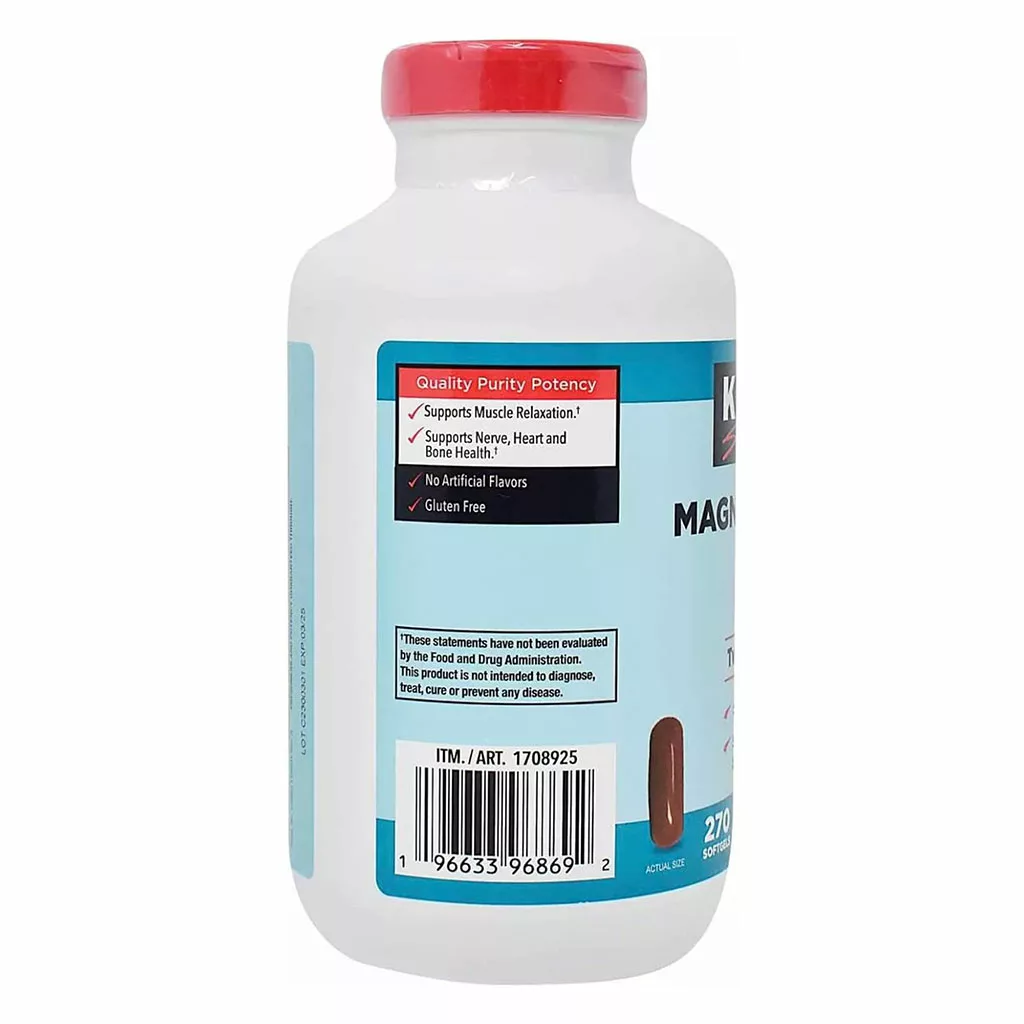 منیزیم سیترات کرکلند 250mg تعداد 270 سافت ژل