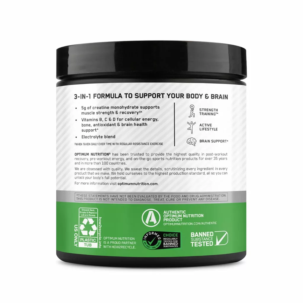 کراتین مونوهیدرات ON بدون طعم OPTIMUM NUTRITION UNFLAVORED