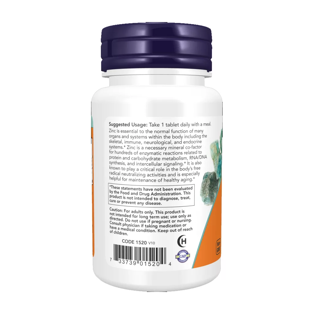 زینک NOW دوز بالا 50mg تعداد100