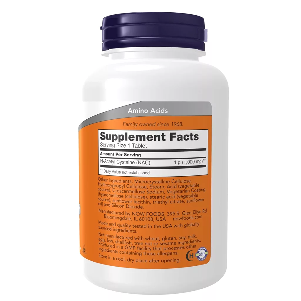 مکمل تخصصی NAC آمریکا NOW دوز 1000mg تعداد 120