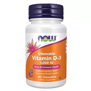 ویتامین D3 دی NOW دوز 1000UI جویدنی