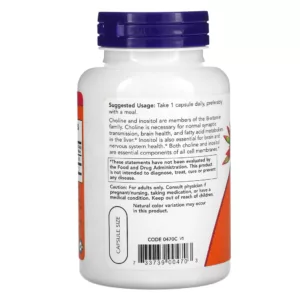 مکمل اینوزیتول+ Choline برند NOW کمک به درمان PCOS