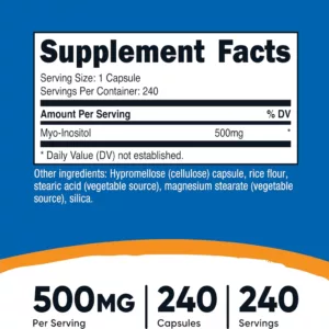 مکمل Inositol اینوزیتول نوتریکاست آمریکا 500mg