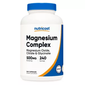 مکمل منیزیم کمپلکس سیترات گلیسینات اکساید 240 عدد 500mg
