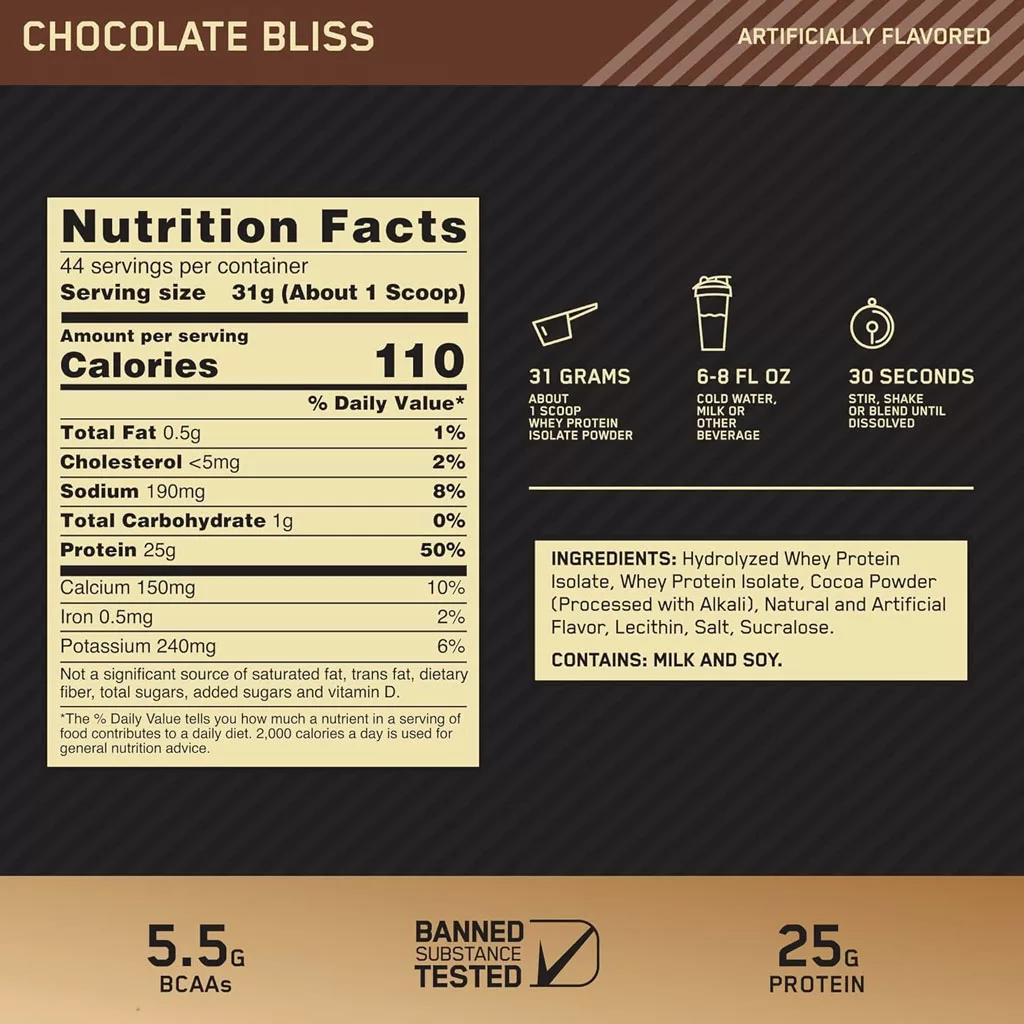 پروتئین وی Whey ایزوله ON گلد OPTIMUM NUTRITION