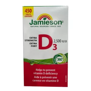ویتامین D3 دی جیمسون دوز 2500 تعداد 450 عدد