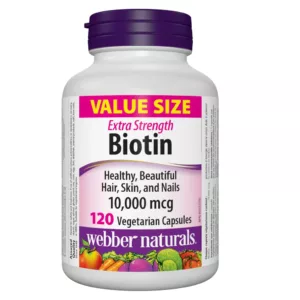 بیوتین 10.000mg وبر نچرال دوز بالا Extra-Fort