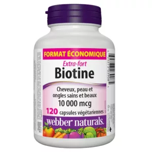 بیوتین 10.000mg وبر نچرال دوز بالا Extra-Fort