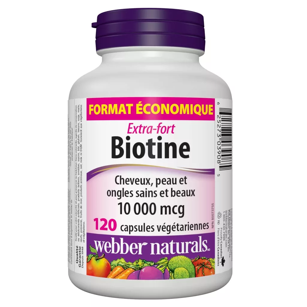بیوتین 10.000mg وبر نچرال دوز بالا Extra-Fort