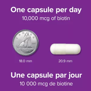 بیوتین 10.000mg وبر نچرال دوز بالا Extra-Fort