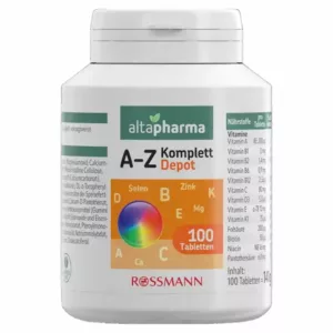 مولتی ویتامین مینرال جامع و کامل آلتا فارما رزمن 21 ویتامین ضروری A-Z