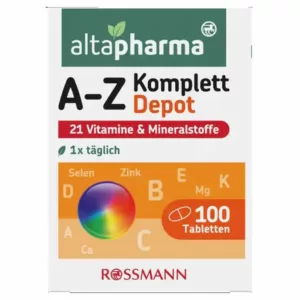 مولتی ویتامین مینرال جامع و کامل آلتا فارما رزمن 21 ویتامین ضروری A-Z