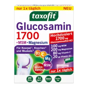 گلوکوزامین 1700 تاکسوفیت +MSM منیزیم D3 ساشه 20تایی
