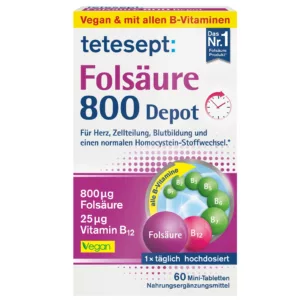 فولیک اسید تتسپت Folsaure 800 depot با انواع ویتامین B