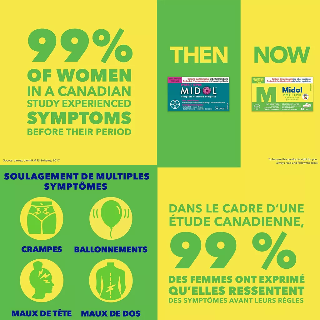 مکمل Midol مخصوص دوران PMS خانم ها بایر BAYER