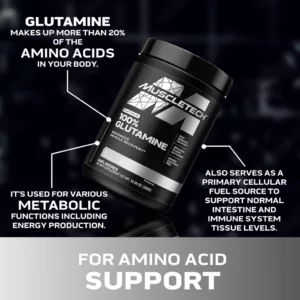 گلوتامین ماسل تک 100% GLUTAMINE
