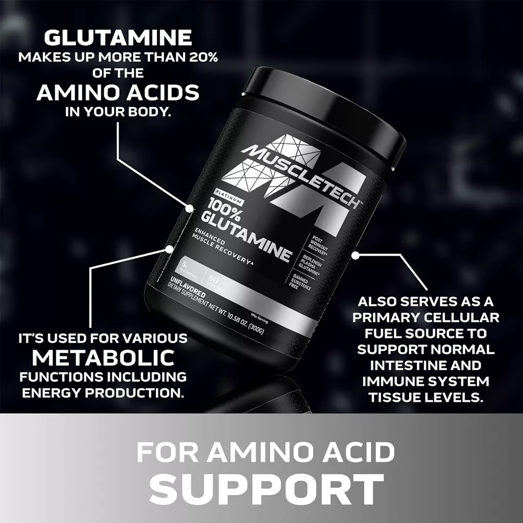 گلوتامین ماسل تک 100% GLUTAMINE