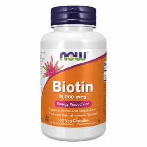 بیوتین 5000mcg نو NOW وگان