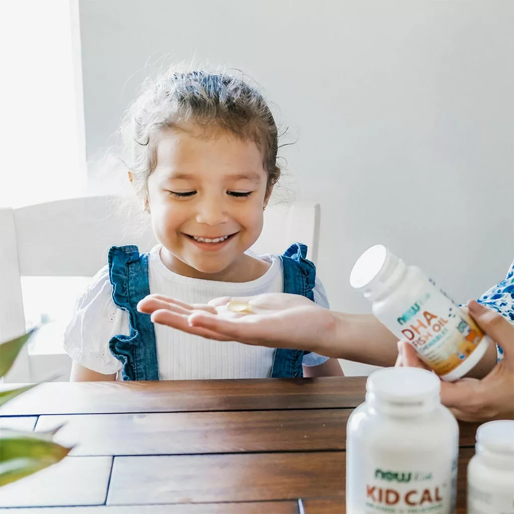 مکمل DHA FISH OIL کودکان NOW طعم میوه جویدنی