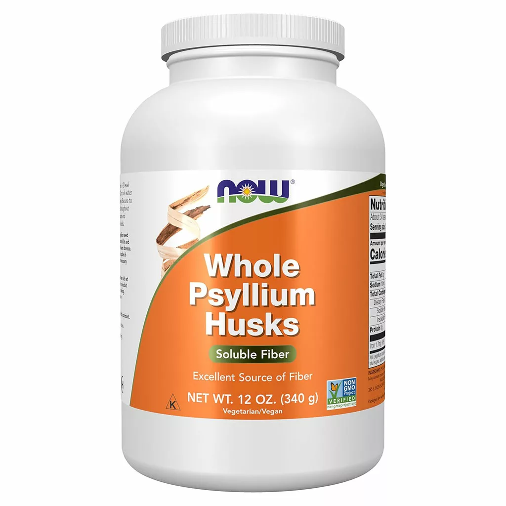 مکمل فیبر NOW ضد یبوست Whole Psyllium Husks