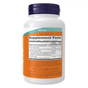 مکمل منیزیم کلسیم NOW با زینک و D3