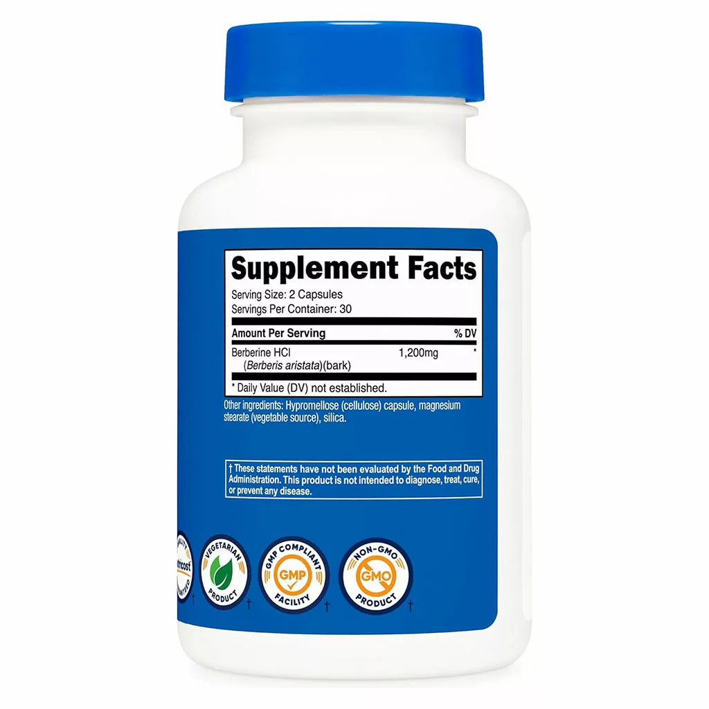 مکمل بربرین ناتریکاست Nutricost 1200mg