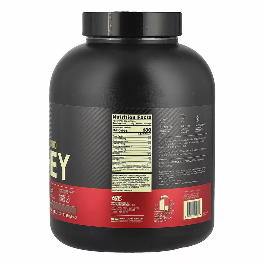 وی whey پروتئین ON گلد OPTIMUM NUTRITION اورجینال 5 طعم مختلف 2.27KG