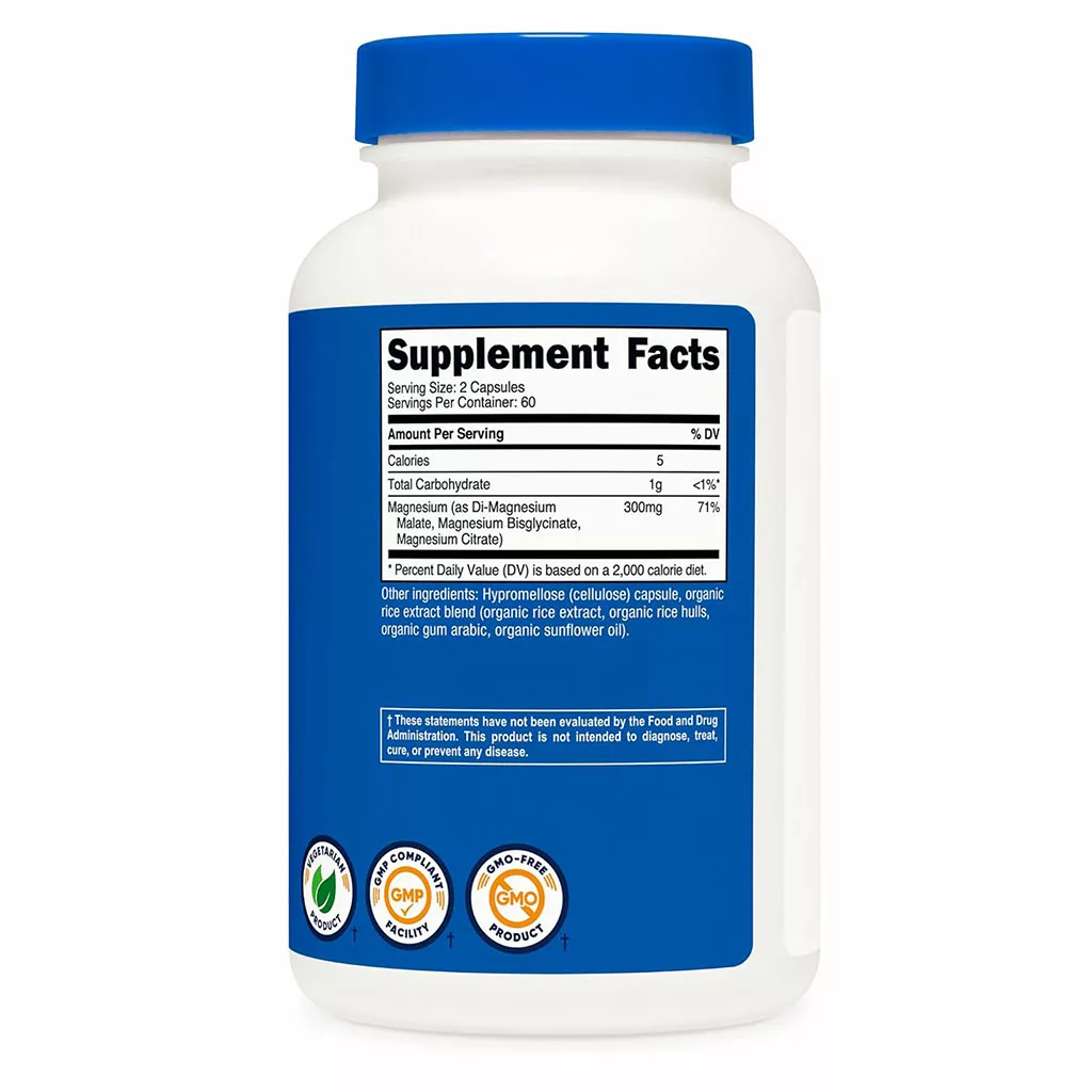 تریپل منیزیم Malate, bisGlycinate, Citrate ناتریکاست آمریکا