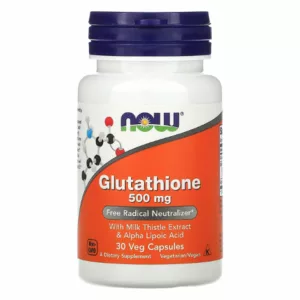 مکمل گلوتاتیون now دوز ۵۰۰ روشن کننده پوست