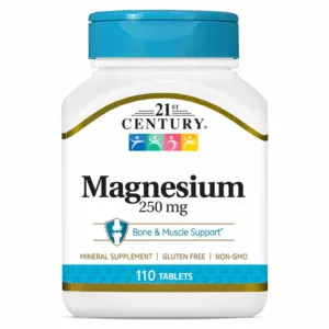 مکمل منیزیوم 250mg کلسیم 21century