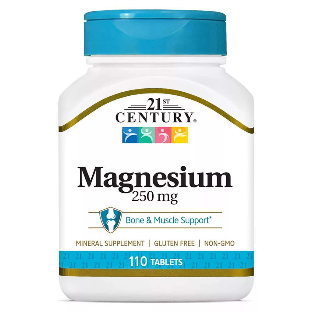 مکمل منیزیوم 250mg کلسیم 21century