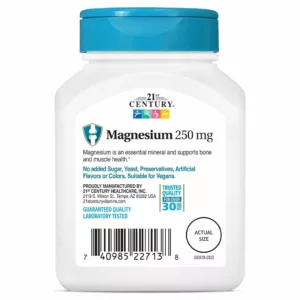 مکمل منیزیوم 250mg کلسیم 21century