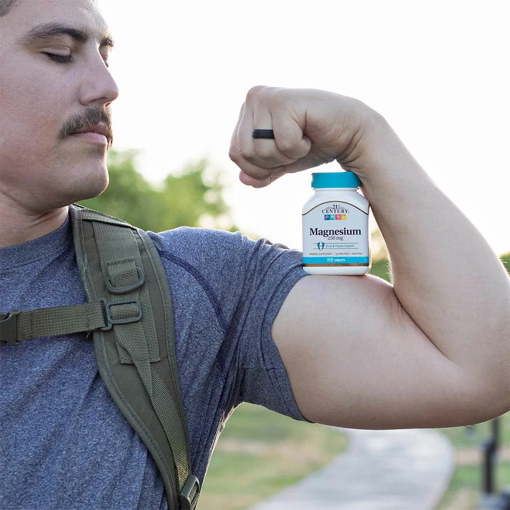 مکمل منیزیوم 250mg کلسیم 21century