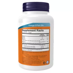 مکمل COD LIVER OIL برند NOW دوز 1000mg